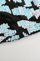 Load image into Gallery viewer, Sparkly Purple Sequins Shawl Lapel Men Two-Piece Suit