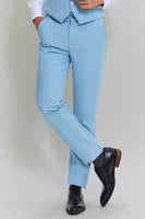 Load image into Gallery viewer, Sky Blue 3 Piece Notched Lapel Men&#39;s Modern Fit Suit