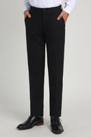 Load image into Gallery viewer, Black Straight Leg Men&#39;s Suits Pants