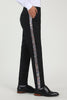 Load image into Gallery viewer, Black Straight Leg Men&#39;s Suits Pants with Beading