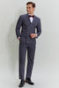 Load image into Gallery viewer, Men&#39;s 3 Piece Pinstripe Grey Suit