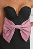 Load image into Gallery viewer, Black Sweetheart Bodycon Semi Prom Dress with Bowknot