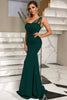 Load image into Gallery viewer, One Shoulder Mermaid Green Prom Dress
