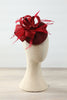 Load image into Gallery viewer, 1920s Burgundy Headband With Feathers