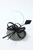 Load image into Gallery viewer, 1920s Black White Grid Headpieces