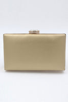 Load image into Gallery viewer, Golden Beaded Pearls Party Clutch