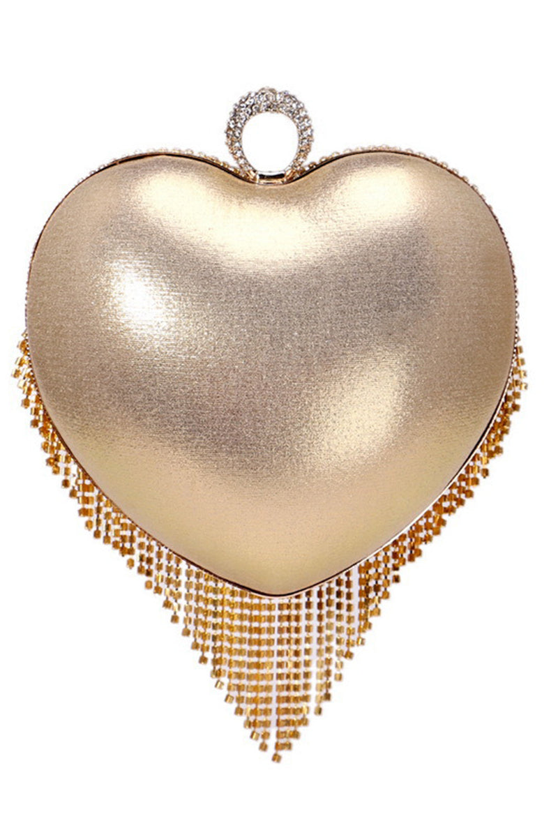 Load image into Gallery viewer, Champagne Beaded Pearls Party Clutch