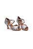 Load image into Gallery viewer, Gold Kitten 1920s Sandal