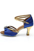 Load image into Gallery viewer, Black and Gold T-Straps 1920s Sandal