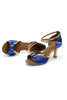 Load image into Gallery viewer, Black and Gold T-Straps 1920s Sandal
