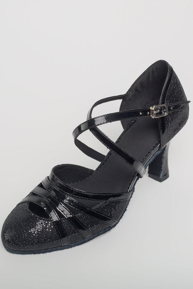 Load image into Gallery viewer, Vintage Style Dance Shoes with Sequins