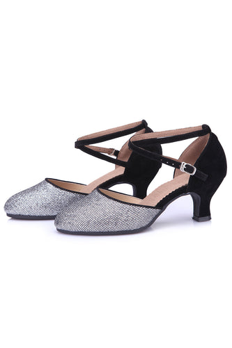 Retro Modern Dance Shoes with Sequins