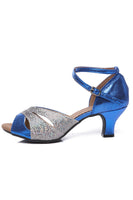Load image into Gallery viewer, Vintage Blue Dance Shoes