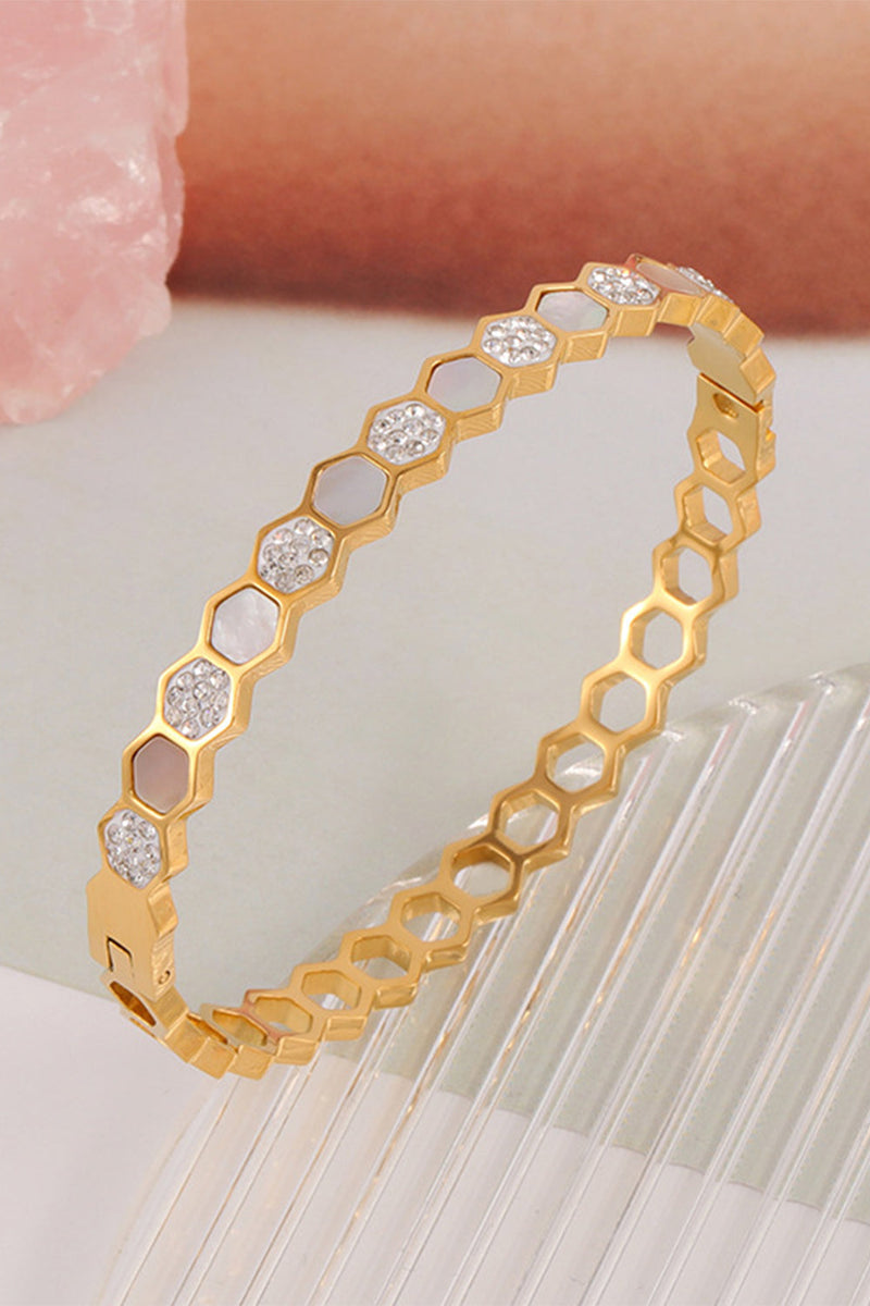 Load image into Gallery viewer, Gold Plated Titanium Stainless Steel Bracelet