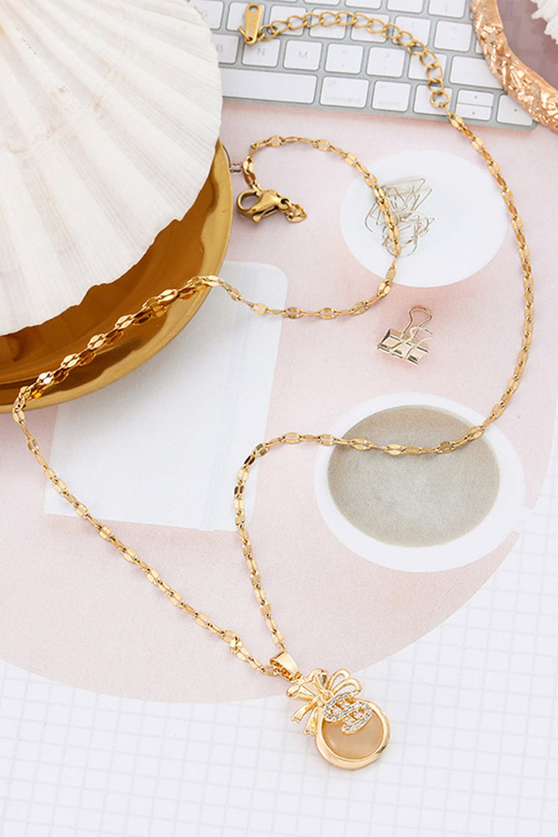 Load image into Gallery viewer, Golden Money Bag Necklace