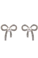 Load image into Gallery viewer, Beading Bows Pearl Earring