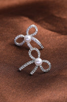 Load image into Gallery viewer, Beading Bows Pearl Earring