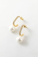 Load image into Gallery viewer, Pearl Water Drop Earrings