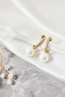 Load image into Gallery viewer, Pearl Water Drop Earrings