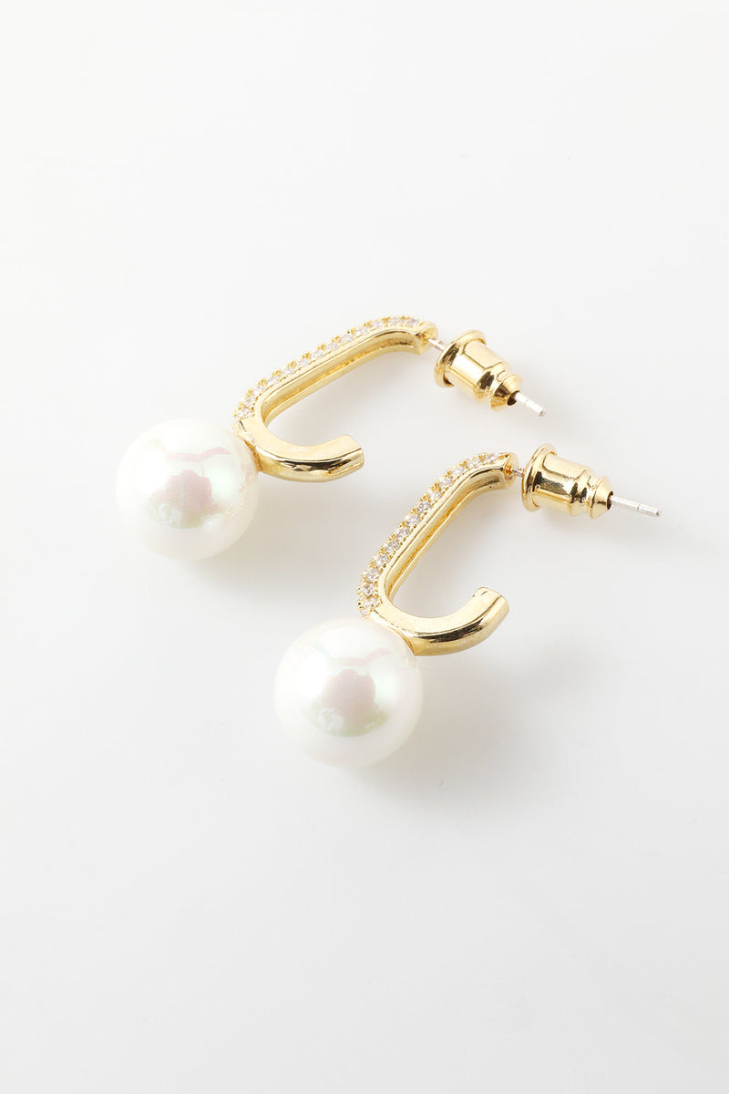 Load image into Gallery viewer, Pearl Water Drop Earrings