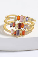 Load image into Gallery viewer, Golden Rhinestone Ring