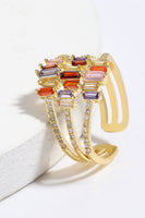 Load image into Gallery viewer, Golden Rhinestone Ring