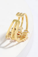 Load image into Gallery viewer, Golden Rhinestone Ring