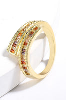 Load image into Gallery viewer, Rhinestone Golden Ring