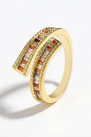 Load image into Gallery viewer, Rhinestone Golden Ring