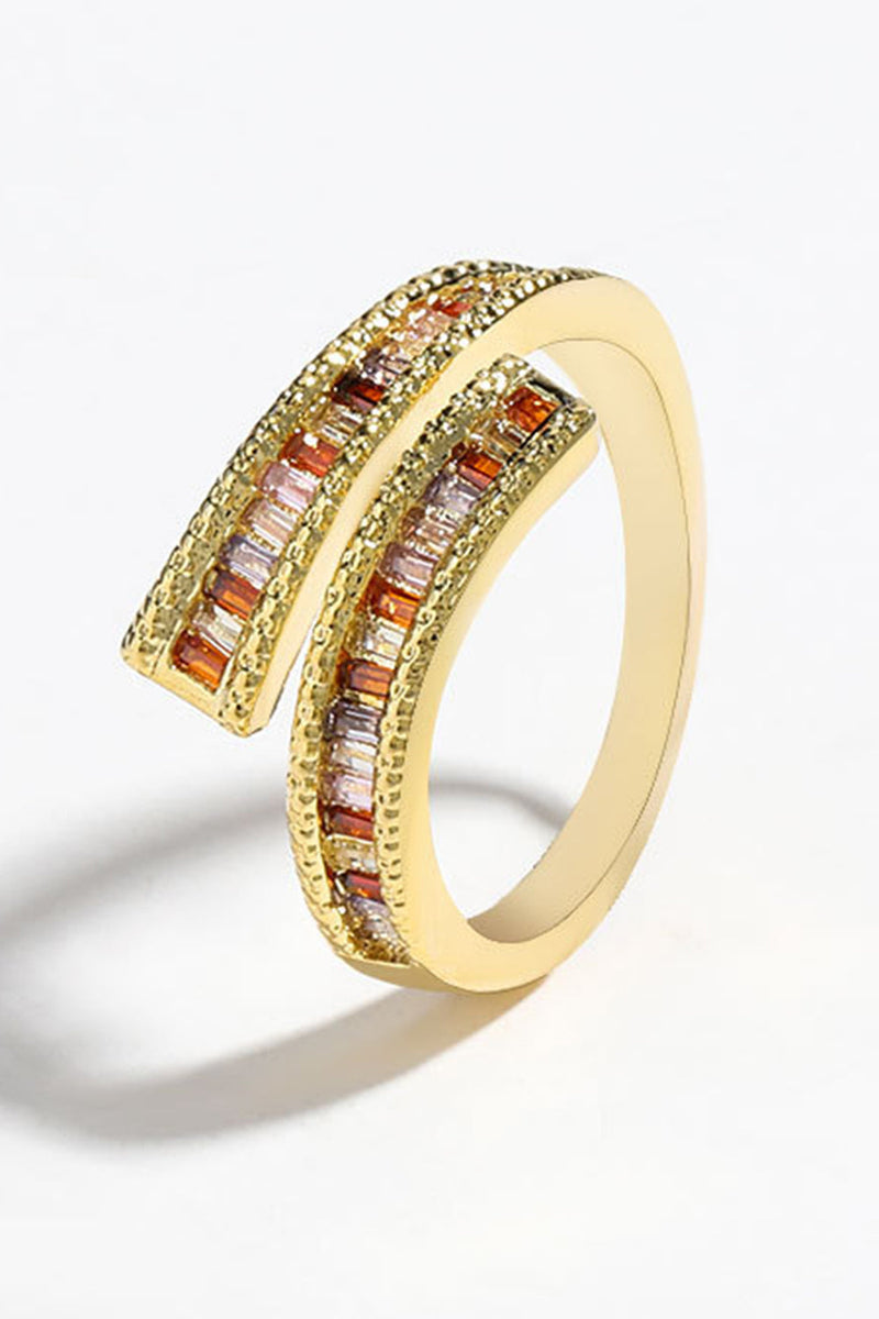Load image into Gallery viewer, Rhinestone Golden Ring