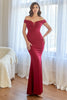 Load image into Gallery viewer, White Off the Shoulder Mermaid Prom Dress