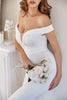 Load image into Gallery viewer, White Off the Shoulder Mermaid Prom Dress