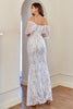 Load image into Gallery viewer, Glitter Mermaid White Sequins Prom Dress