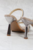 Load image into Gallery viewer, Square Toe Rhinestone Stiletto Sandals