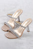 Load image into Gallery viewer, Square Toe Rhinestone Stiletto Sandals