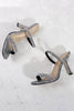 Load image into Gallery viewer, Square Toe Rhinestone Stiletto Sandals