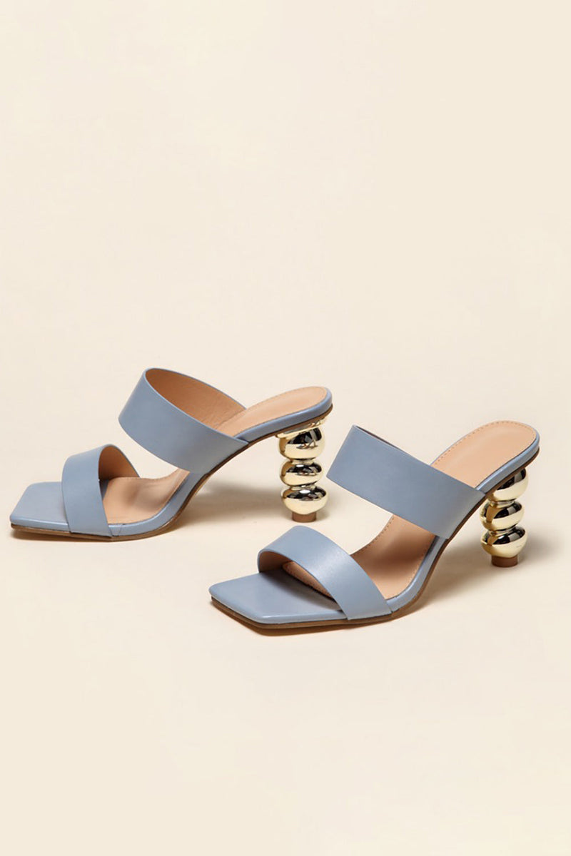 Load image into Gallery viewer, Square Toe Shaped Gourd High Heels