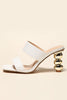Load image into Gallery viewer, Square Toe Shaped Gourd High Heels
