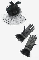 Load image into Gallery viewer, Black Hairpins and Gloves 1920s Accessories Sets