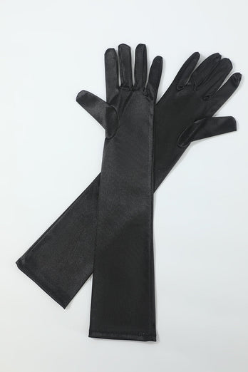 Seven Pieces Necklace Gloves 1920s Party Accessories Set