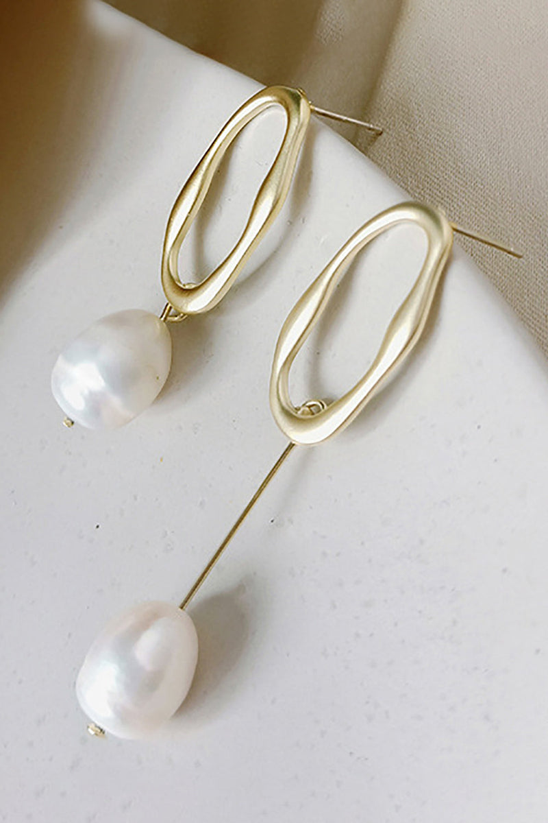 Load image into Gallery viewer, Baroque Natural Textured Pearl Earrings