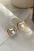 Load image into Gallery viewer, Vintage Square Pearl Earrings