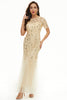 Load image into Gallery viewer, Leaves Sequins Mother Dress with Short Sleeves