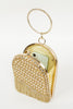 Load image into Gallery viewer, Golden Rhinestones Prom Handbag