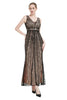 Load image into Gallery viewer, Sequin V-neck Midi 1920s Flapper Dress