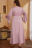 Load image into Gallery viewer, Plus Size Grey Pink Mother of the Bride Dress