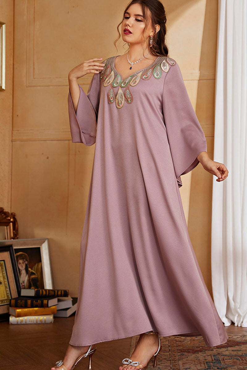 Load image into Gallery viewer, Plus Size Grey Pink Mother of the Bride Dress