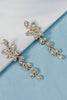 Load image into Gallery viewer, Vintage Simple Rhinestone Gold Leaf Earrings