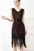 Load image into Gallery viewer, Fringes Glitter Flapper Dress with Sleeveless