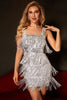 Load image into Gallery viewer, Sparkly Golden Sequins Cocktail Party Dress with Fringes